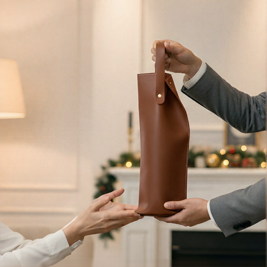 VinoPorta Wine Packaging - Chestnut Brown