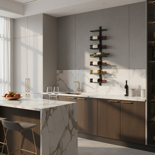 Réserve Wandwijnrek - Voor 8 Flessen