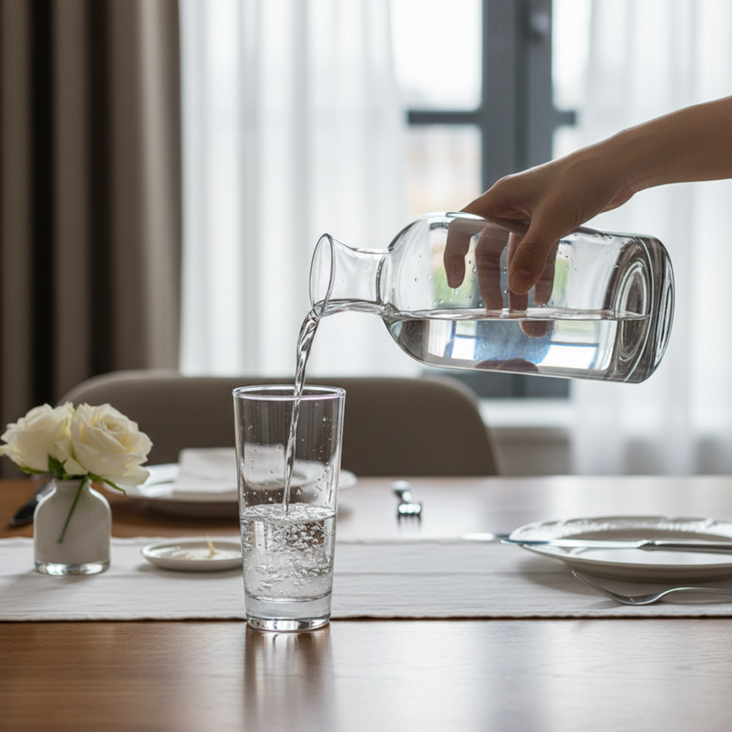 Acqua di Fumo - Carafe d'eau avec quatre verres
