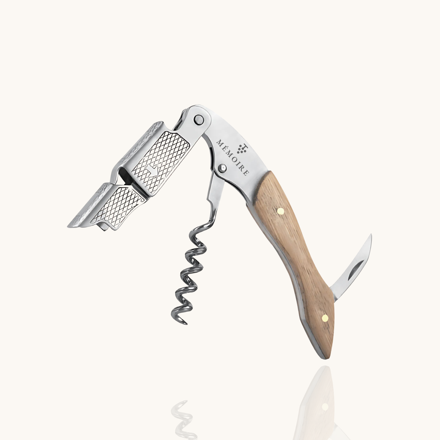 Couteau Sommelier - Wijnopener van eikenhout