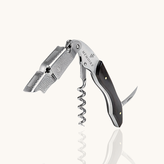 Couteau Sommelier - Wine opener made of black pakka wood