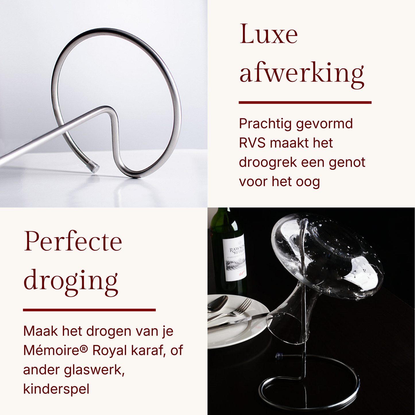 Royal Decanter & Droogrek set