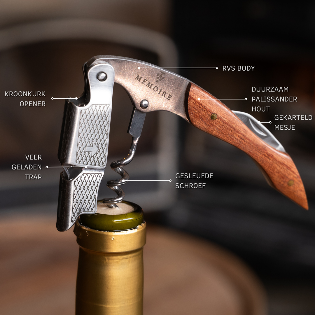 Couteau Sommelier - Wijnopener van palissander hout