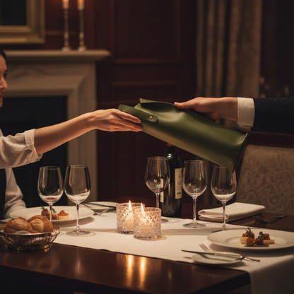 VinoPorta Wine Packaging - Olive Green