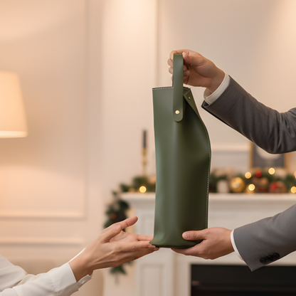 VinoPorta Wine Packaging - Olive Green