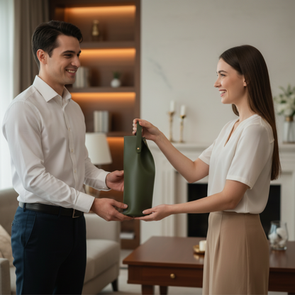 VinoPorta Wine Packaging - Olive Green