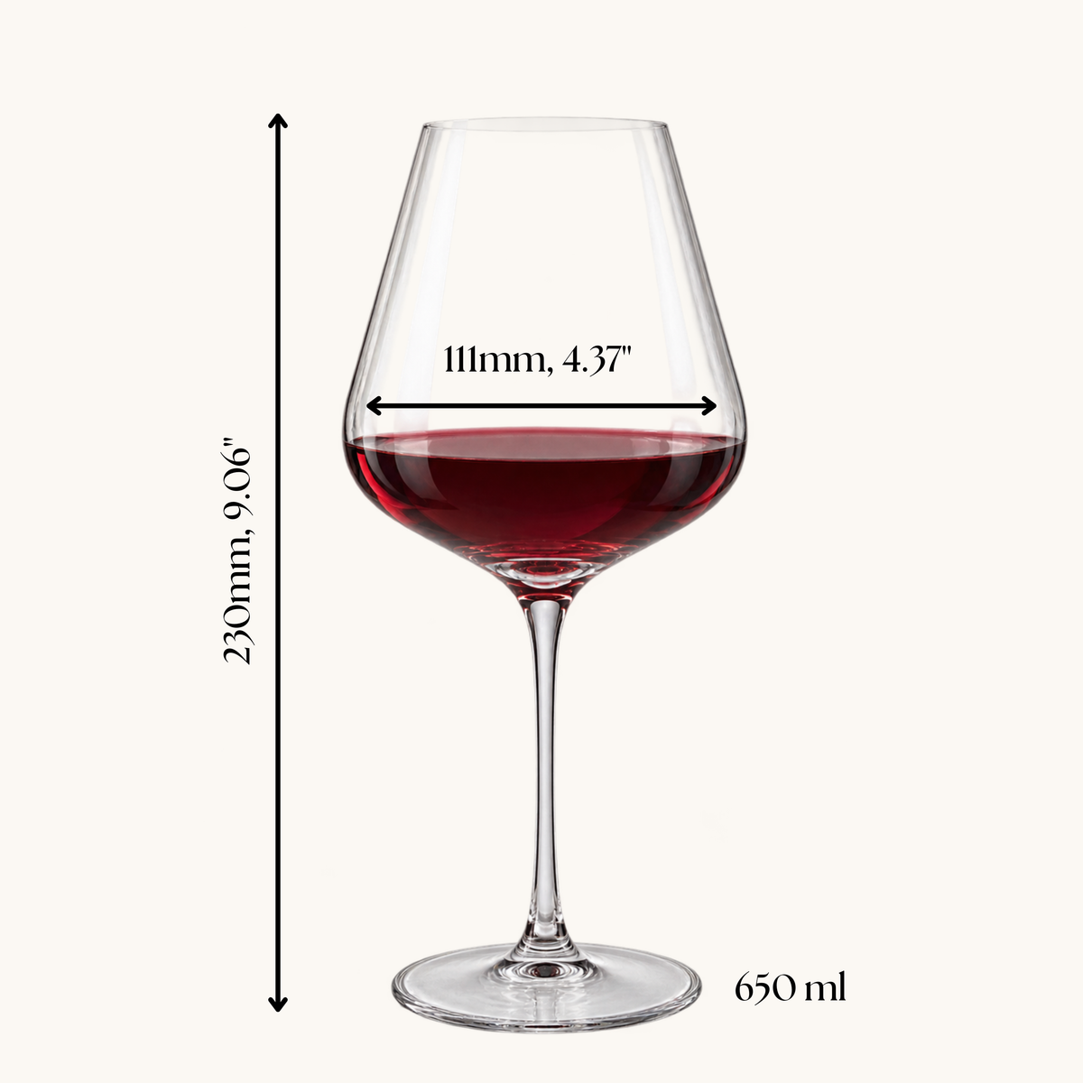 Sangiovese wine glasses - 6 pieces