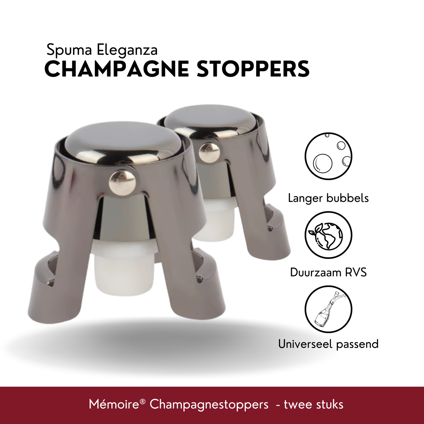 Spuma Eleganza - Champagne stoppers